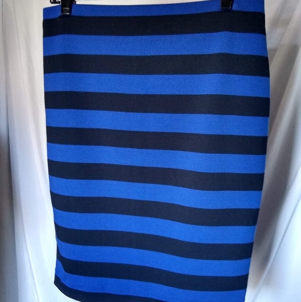 Ann Taylor Stretchy Striped Skirt M